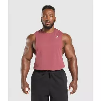 Gymshark Critical Drop Arm Tank Washed Berry Pink A1a2r Kcps XS