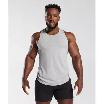 Gymshark Critical Tank Light Grey Marl A2a1e Gbcn XS