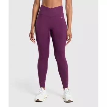 Gymshark Crossover Leggings Magenta Purple B4a8u Pbzr XS