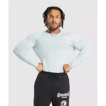 Gymshark ElemenT Baselayer Long Sleeve T shirT Cool Blue A1a1p Ucvd XS