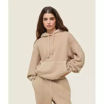 Gymshark Everywear Расслабленная толстовка с капюшоном Deep Beige B1c2p Ncxd XXS