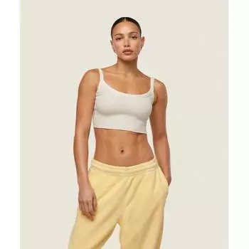 GYMSHARK everywear ребристый топ мягкий белый B1C3W WCMY XXL