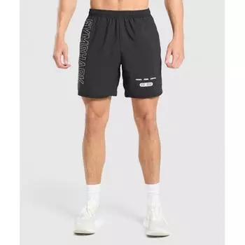 Gymshark Fitness Graphic Shorts Black A1c4n Bb2j XS