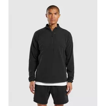 GYMSHARK Флис 1 4 Молнии Черный A5A2B BB2J XS