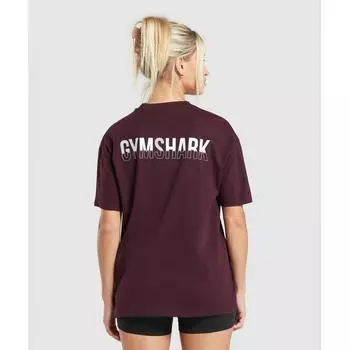 Gymshark FracTion Oversized T shirT depTh Purple B3a6l Pbzv S