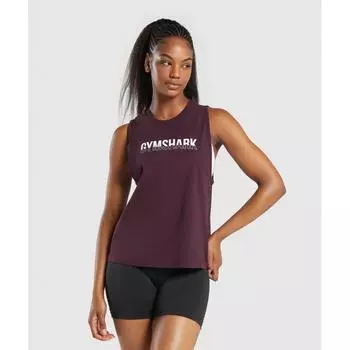 GYMSHARK Фракция Танк Глубина Фиолетовый B3A6V PBZV XXS