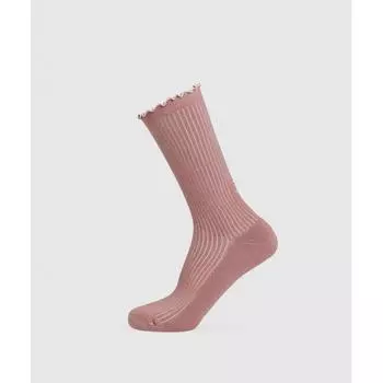 Gymshark Frill Crew Single Sock Brick Brown Muted Pink I3a9t Ncq1 M