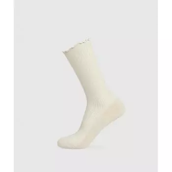 Gymshark Frill Crew Single Sock Cream Beige Soft White I3a9t Ncq0 S
