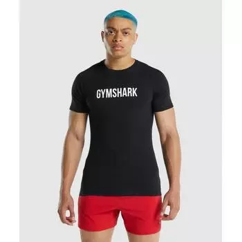 Gymshark Футболка Apollo черная A1a3b Bbbb 3XL