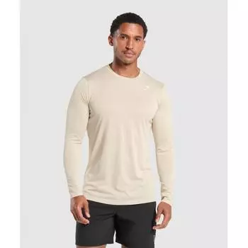 Gymshark Футболка Arrival с длинным рукавом Pebble Grey A2a1h Gb7p XS