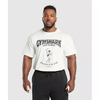 Gymshark Футболка Committed To The Craft мягкая белая A6a2v Wcmy 3XL