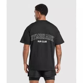 Gymshark Футболка Gsrc черная A2b8c Bb2j S