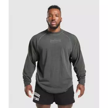 Gymshark Футболка HeavyweighT Black Wash A6a7v Bcph S