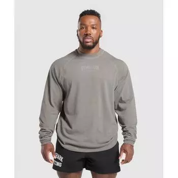 Gymshark Футболка Heavyweight Metal Grey AsphalT Grey Wash A6a7v Gcv5 S