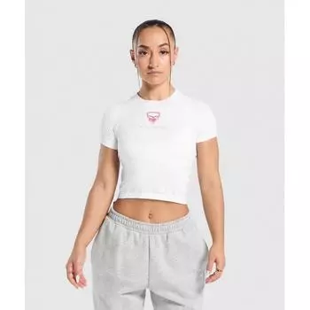 Gymshark Футболка Kettlebell Cutie Baby белая B2b2q Wb57 XXL