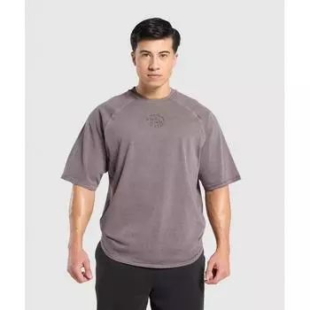 Gymshark Футболка Premium Legacy, матовая, фиолетовая A6a7c Pb02 XS