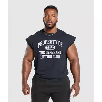 Gymshark Футболка с графическим принтом, цвет Heavy Blue A5a9q ucTn S