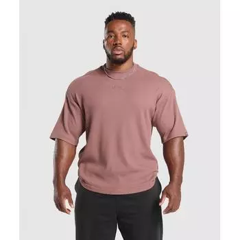 Gymshark Футболка вафельного цвета большого размера Brick Brown A1b1r Ncgr XS
