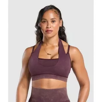 Gymshark Gains Seamless Bralette Depth Purple B1c6g Pb0x XS