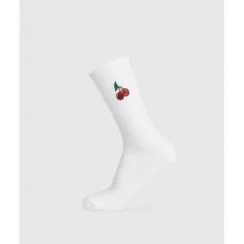 Gymshark Gfx Cherries Crew Sock Single White I1b3d Wb57 S