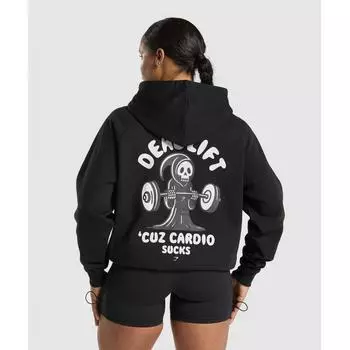 Gymshark Графический Reaper Толстовка Oversize Black B2b7j Bb2j XS