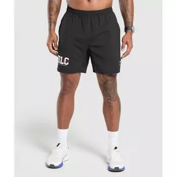 Gymshark Графический шрифт короткий черный A1c2q Bb2j XS