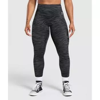 Gymshark Gs Power legginGs Asphalt Grey Print B4a6q Gc01 XS