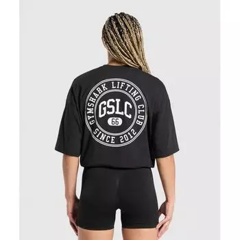 GYMSHARK GSLC Weight Graphic T Shirt Black B2B8P BB2J