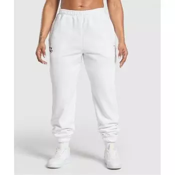 Gymshark Gym Bunny Oversized Joggers White B2b7i Wb57 XXS