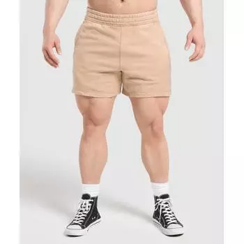 Gymshark Heritage 5 Shorts Deep Fawn Brown A4a8k Ncrc XS