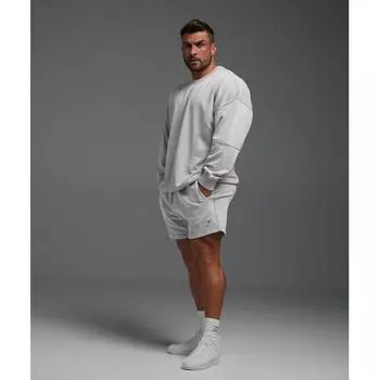 Gymshark Heritage Washed Crew Denim Серый A4a8f Gcwd XS