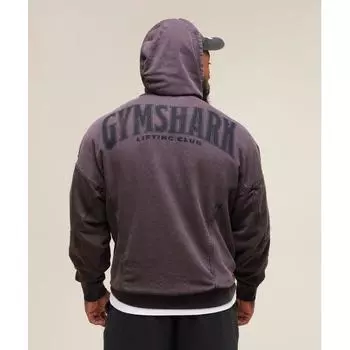 Gymshark Heritage Washed Hoodie Plum Brown A4a7j Nc1t XS