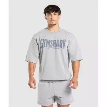 Gymshark Heritage Washed с коротким рукавом Crew Denim Grey A4a8d Gcwd S