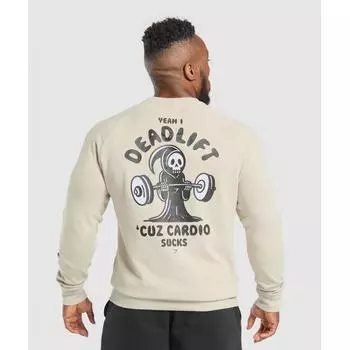 Gymshark Экипаж Reaper Pebble Grey A1c4s Gb7p XS