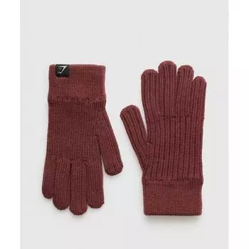 Gymshark Knitted Glove Burgundy Brown I3a3j Rbqv M/L
