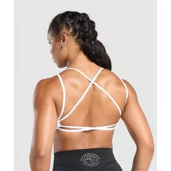 Gymshark Legacy Bra White B1c6u Wb57 XXS