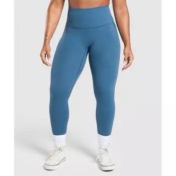 Gymshark Legacy Logo Leggings Success Blue B7a4e Udbq XS