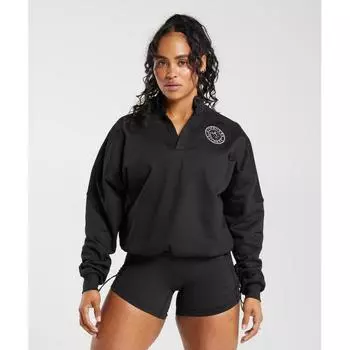 GYMSHARK Legacy толстовка оверсайз черный B5A9W BB2J XXS
