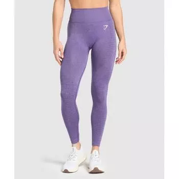Gymshark Леггинсы Vital Seamless 2.0 функциональные фиолетовые меланжевые B1a2b Pb8h XS