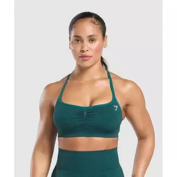 Gymshark Lift Seamless Sports Bra Functional Teal Black Marl B3b3q Tbt5 XS