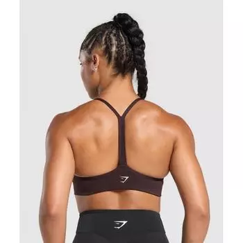 Gymshark Lifting Club Retro Bra Heritage Brown B2b2m Ncnz XS