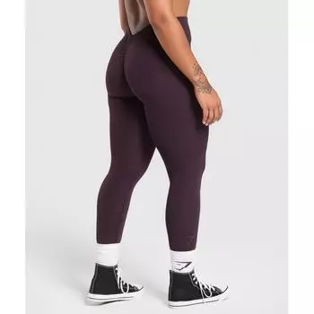 Gymshark Lifting Dipped Waistband Leggings Plum Brown B1b7b Nbzn XS