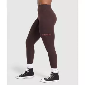 Gymshark Lifting Logo Leggings Heritage Brown B9a9j Ncnz XS