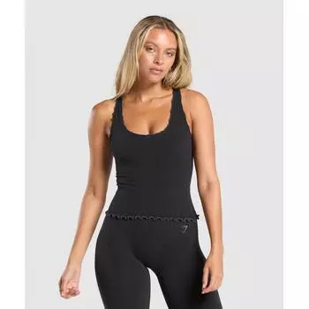 Gymshark Lux Seamless Tank Coal Marl B9a6t Bbq2 S
