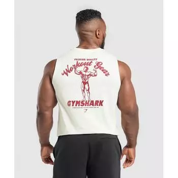 Gymshark Майка для тренировок мягкая белая A5a5e Wcmy XS