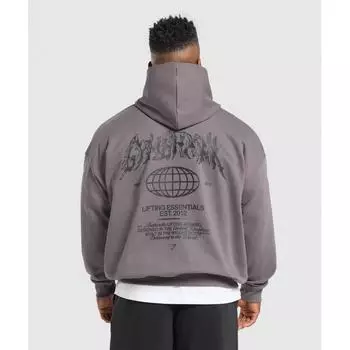 Gymshark Metal Lifting Graphic Hoodie Brushed Purple A7a1h Pbzp XS