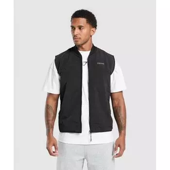 Gymshark Micro Fleece Gilet Black A1b7x Bb2j XS