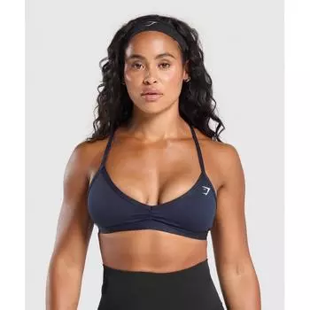 Gymshark Минимальный спортивный бюстгальтер Heavy Blue B3a2j Uctn XS