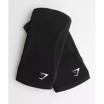 GYMSHARK Наколенники 3 мм, черные I1A7Z BBBB S