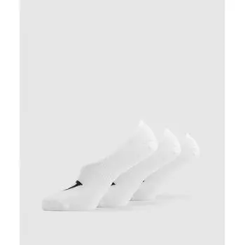 Gymshark No Show Socks 3pk White I2a2y Wbbm S